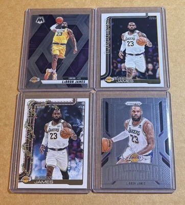 Lot Of 4 Cards LeBron James 2024-25 Panini Mosaic, Prizm, 2025-26 Topps - Image 1 of 4