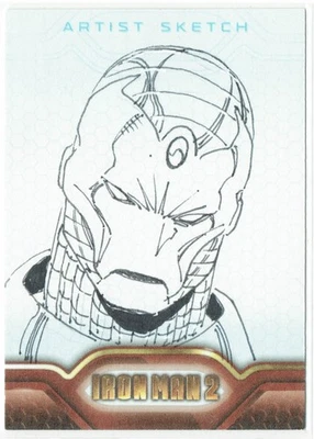 Iron Man 2 2010 Upper Deck Marvel Artist Sketch 1/1 Unknown Artist - Image 1 of 4