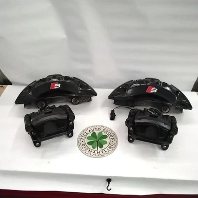 2021 AUDI SQ5 COMPLETE SET BLACK AKEBONO CALIPERS OEM - Image 1 of 4