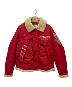 AVIREX Men's MA-1 Jacket Padded Down 6172168 Red Nylon Boa size L / us size M-L - Picture 1 of 7