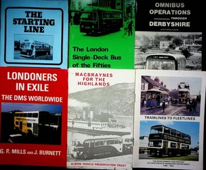 6 x Buses booklets Morss Chesterfield DMS 1950s Vintage History Coach Transport - Imagen 1 de 21