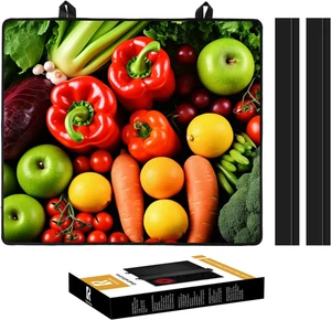 Stylish Kitchenraku Hob Cover 61x53cm - Protects Electric & Induction Hobs - Picture 1 of 12