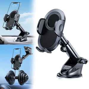 Support T??l??phone Voiture Conduite Angle de Vision Flexible Poign??e Caoutchou - Photo 1 sur 8