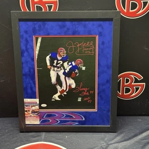 Jim Kelly & Thurman Thomas Autographed 11x14 Framed Photo Buffalo Bills JSA COA - Picture 1 of 5