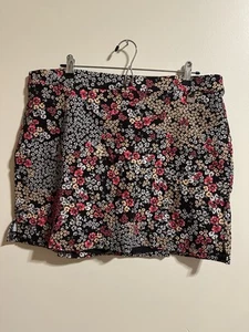 Rafaella Comfort Floral Skort schwarz Übergröße XXL - Bild 1 von 5