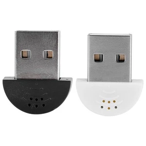 Portable USB Mini Studio Speech Mic Recording MIC Adapter For Computer CB - Afbeelding 1 van 13