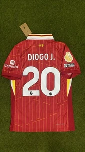 Diogo Jota #20 Liverpool FC Home Red Player Version PL Soccer Jersey - Picture 1 of 9