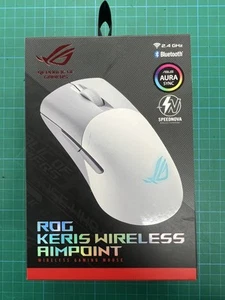 Asus ROG Keris Wireless AimPoint RGB Gaming Mouse - White - Picture 1 of 3