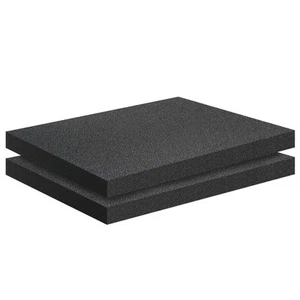 2 PCS Black Foam Padding- 16x12x1 Inch Polyurethane High Density Foam Cuttabl... - Picture 1 of 4