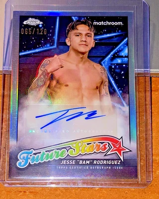 2024 Topps Chrome Boxing Jesse "Bam" Rodriguez Auto Future Stars 65/120 #FSA-JR - Image 1 of 3