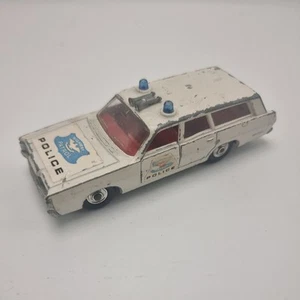 Vintage 1969 Matchbox King Size K-23 Mercury Police Car - Playworn - Picture 1 of 19