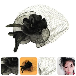 Netz Kopfschmuck Bankett Miss Braut Fascinator Fascinators Hüte für Frauen - Bild 1 von 12
