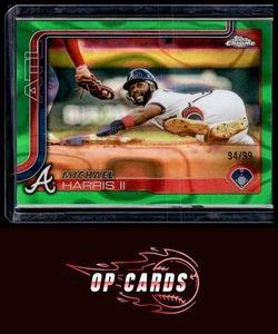 Michael Harris II 2025 Topps Chrome #230 Green Raywave Refractors #/99 - Bild 1 von 2