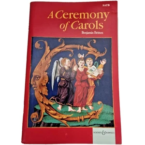 A Ceremony of Carols Op 28 SATB Benjamin Britten Vocal Harp Score Boosey Hawkes - Picture 1 of 15