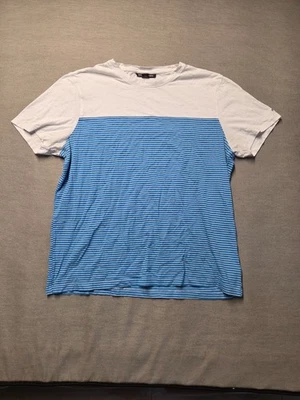 Camiseta Michael Kors Para Hombre Talla L Blanca Rayas Manga Corta Informal Uso Diario Foto 1 de 4