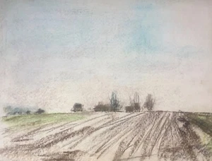 Franz Ehmke *1928-2018 GDR Painter Field Agriculture Botany Autumn - Picture 1 of 4