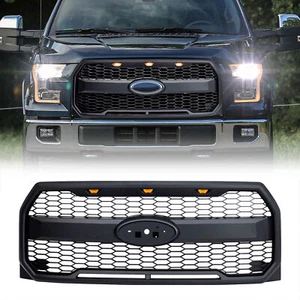 AMERICAN MODIFIED Raptor Style Mesh Grille for 2015-2017 Ford F150, Matte Black - Picture 1 of 12