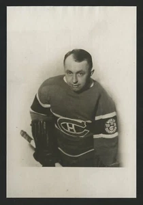 1931-32 GEORGE HAINSWORTH Montreal Canadiens Foto vintage in uniforme - Foto 1 di 2