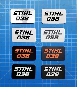 "Vinyl Aufkleber für Stihl 038 Grabtuch Abzeichen ""Full Vinyl Overlay"" - Bild 1 von 17