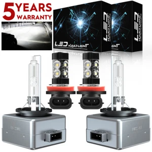 Faro delantero HID blanco alto-bajo para BMW X5 2007-2015 + bombillas antiniebla LED - Imagen 1 de 16