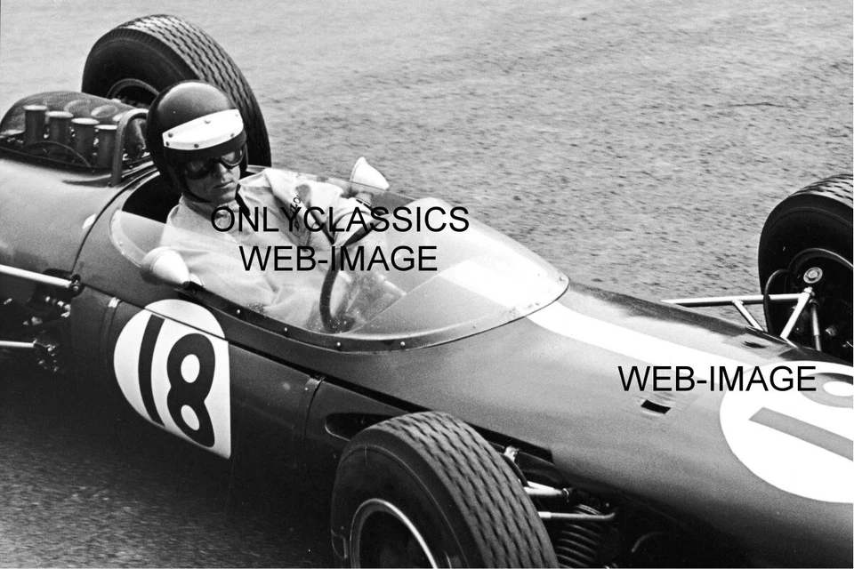 1963 DAN GURNEY BRABHAM BT7 RACE CAR AUTO RACING PHOTO GRAND PRIX FORMULA ONE F1 - Image 1 of 1