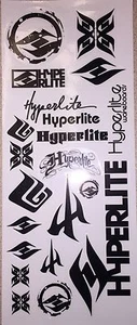 8.5 X 3.5 " Hyperlite Decal Sticker Sheet - Picture 1 of 1