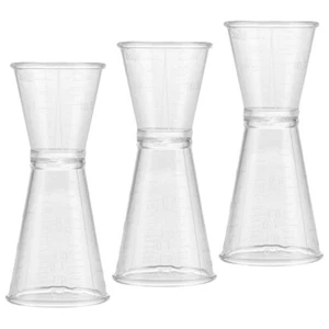 3 piezas vaso medidor de plástico para bebidas y vertidos jiggers para barman - Imagen 1 de 12