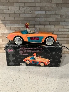 Barbie Car Clock Radio Alarm 1996 Replica 1962 Austin Healey Tested With Box - Picture 1 of 9