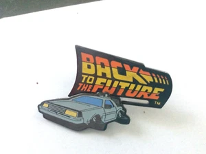 1993 Universal Studios Back to the Future Souvenir Pin Moveable Delorean Car - Picture 1 of 7