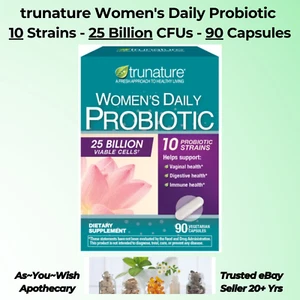 trunature Women's Daily Probiotic 90 Ct 25 Milliarden CFU Vaginal-, Verdauungsgesundheit - Bild 1 von 4