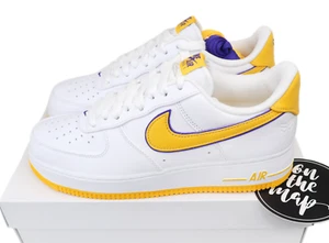 Nike Air Force 1 QS x Kobe Bryant Lakers White Yellow UK 9 US 10 FZ1151-100 Neu - Bild 1 von 16