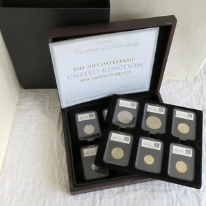 2015 DATESTAMP 12 COIN SLABBED SPECIMEN YEAR SET - complete - Picture 1 of 7