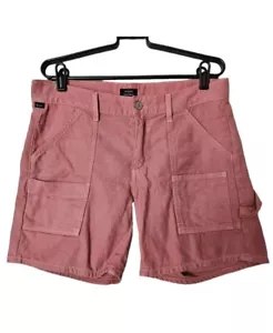 Citizens of Humanity Womens Leah Cargo Short Pink Size 27 Cotton MADE in USA - Picture 1 of 9