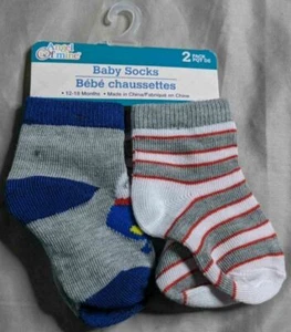 Angel Of Mine Boy's 2-Pack Ankle Socks TM8 Gray Size 12-18 Months NWT - Picture 1 of 3
