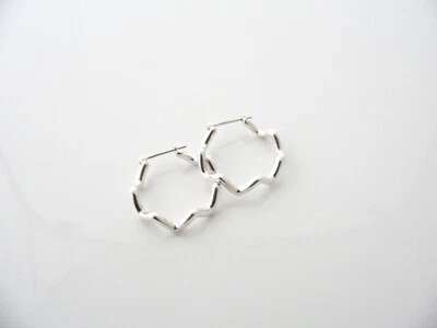 Pendientes Tiffany & Co Plata Zig Zag Aros Regalo Amor Declaración Picasso Arte Genial Foto 1 de 4