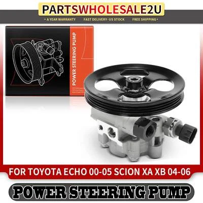 Power Steering Pump with Pulley for Toyota Echo 2000-2005 Scion xA xB 2004-2006 - Image 1 of 4