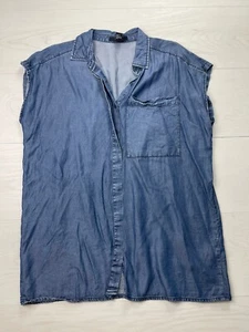 Forever 21 Blue Denim Dress Size M - Picture 1 of 6