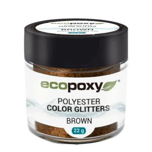 EcoPoxy Colour Glitter - Braun 22g - Bild 1 von 3