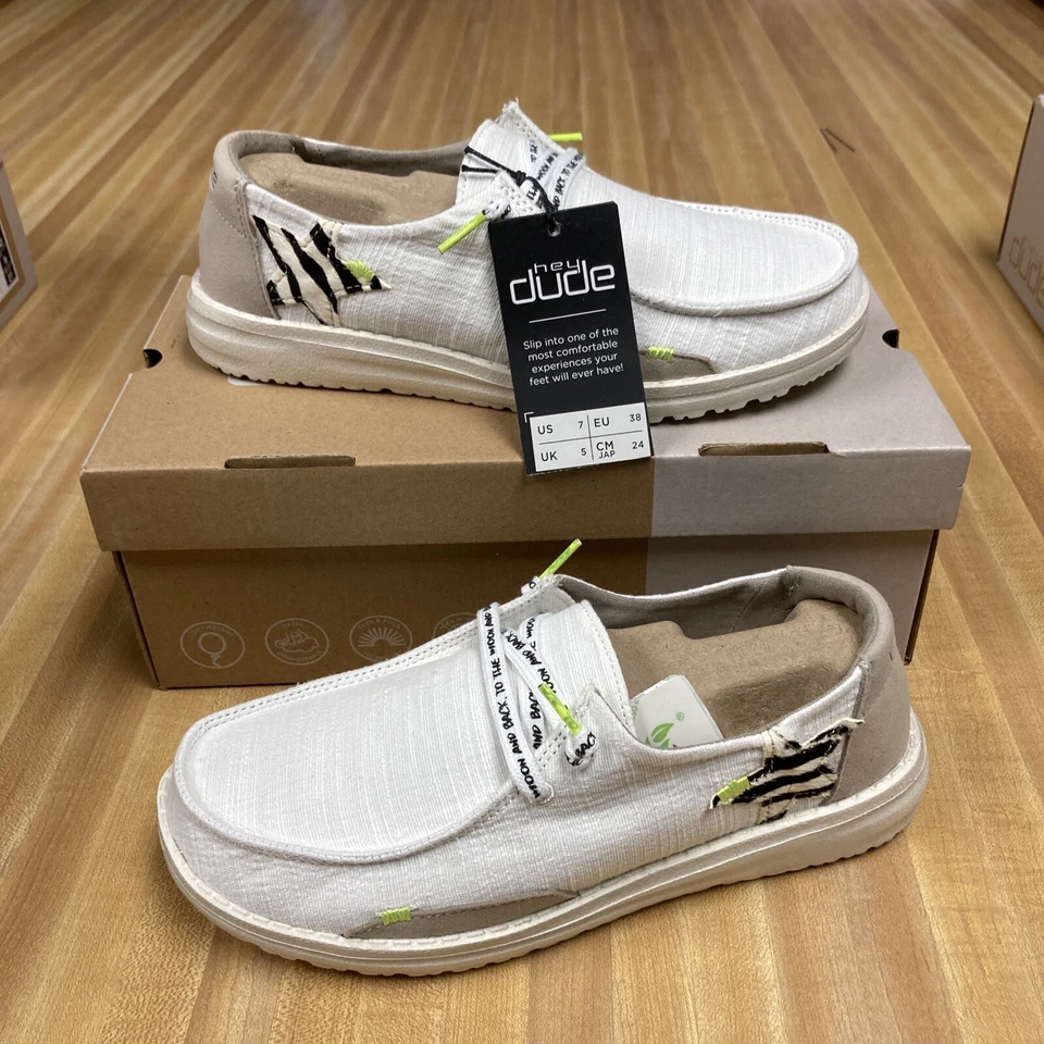 Hey Dude Womens Wendy Star White 8