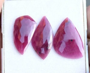27.60 Ct 17*25 Mm 100% Natural Cut Top Collection Blood Red Ruby Sapphire Gems - Picture 1 of 2
