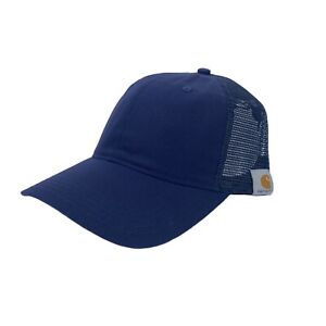 Carhartt Men's Rugged Professional Series Cap mesh Navy Blue Snapback Hat NEW
