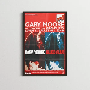 Affiche Vintage Originale - Gary Moore - Grand Rex - 1993 - Picture 1 of 3