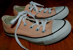 Converse All Star Damen 5 Herren 3 Orange Cremefarben Mandarine Niedrig Turnschuhe - Bild 1 von 15