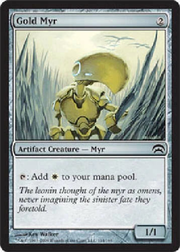 GOLD MYR Planechase MTG Magic the Gathering Cards DJMagic - Image 1 of 1
