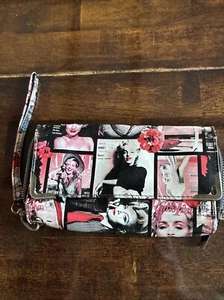 Marilyn Monroe Madonna Vogue Magazin Clutch Handtasche Handgelenk, Riemen, Metallreißverschlüsse - Bild 1 von 5