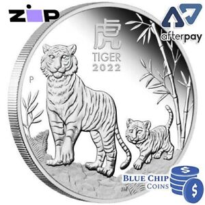 2022 $1 Year of the Tiger 1oz Silver Proof Coin Perth Mint🐅
