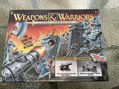 Vintage 1994 Weapons & Warriors Castle Combat Set Pressman Siege Game Incomplete - Image 1 of 4
