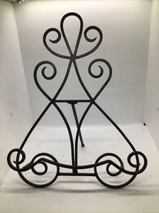 large metal fleur de lis picture easle/disply stand/holder - Picture 1 of 4