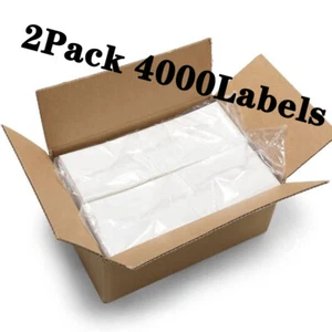 4000 Labels Fanfold 4x6 Direct Thermal Label Shipping Zebra ZP450 ZP505 1000 - Picture 1 of 11