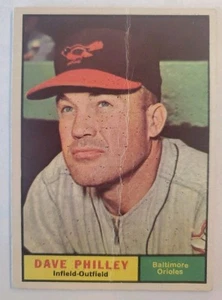 1961 Topps - #369 Dave Philley - Baltimore Orioles  - Picture 1 of 2